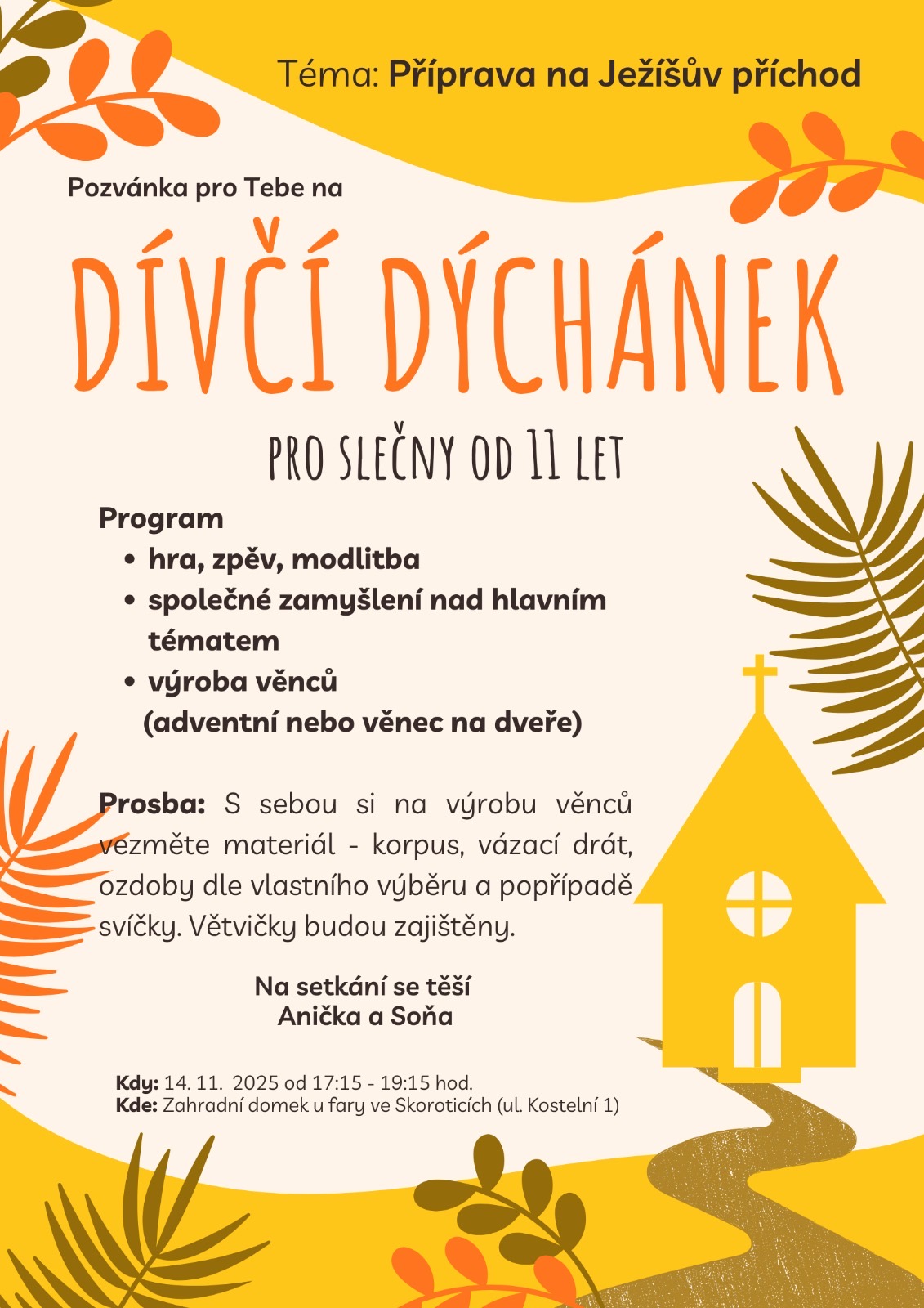 Dívčí dýchánek 14.11.25